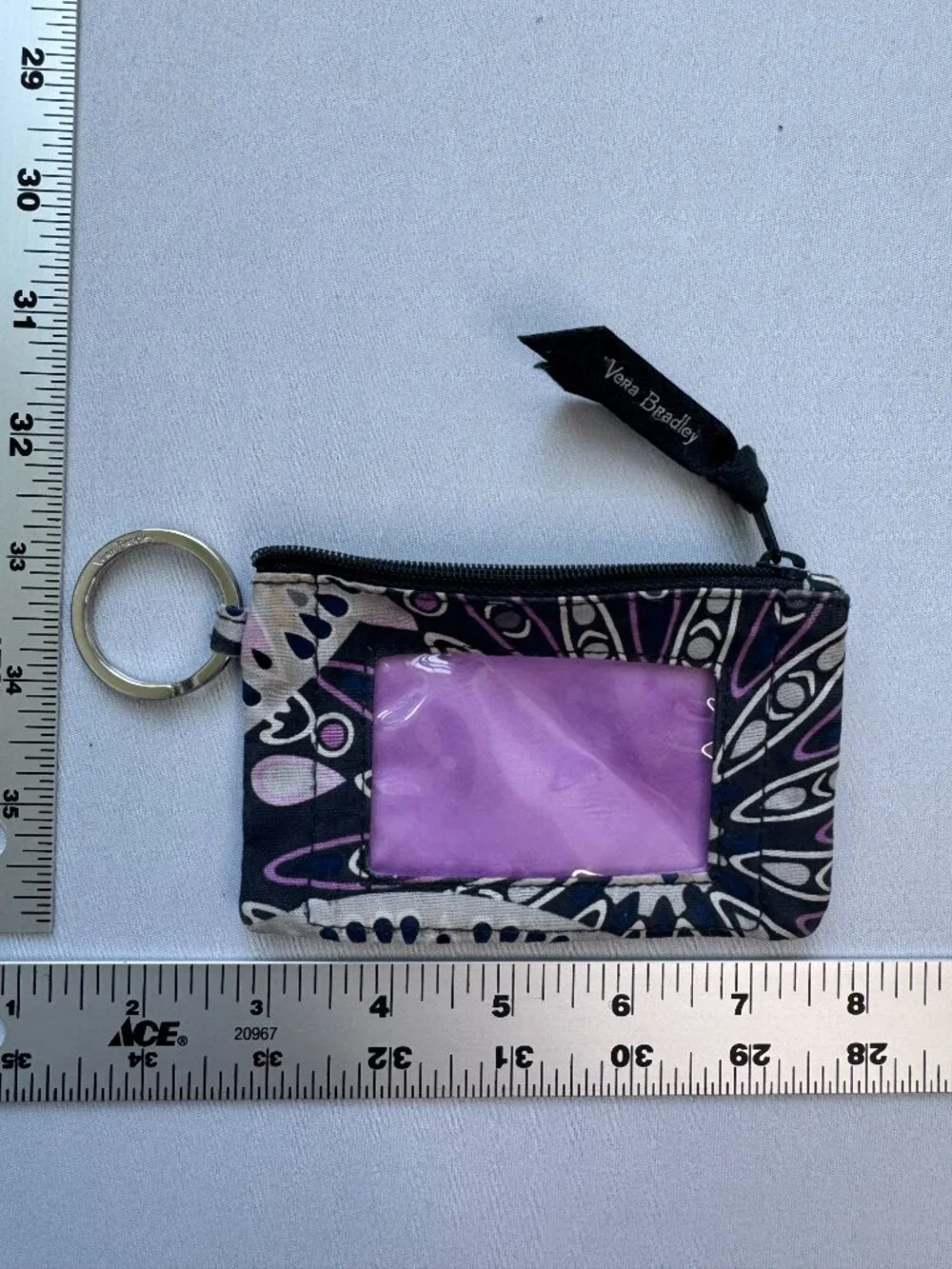 Vera Bradley Zip ID Case Lot of 4 Houndstooth Canterberry Nantucket Navy Mimosa - Picture 7 of 9
